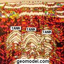 ground penetrating radar, ground radar, gpr, or underground scanning of buried tanks surveyed by GeoModel, Inc.