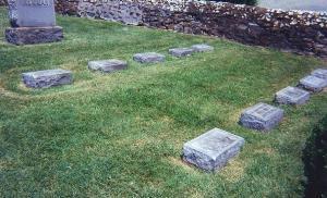 Cemetery where GPR was used to locate graves